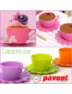 СИЛИКОНОВЫЕ ЧАШКИ 2 ШТ+ БЛЮДЦА 2