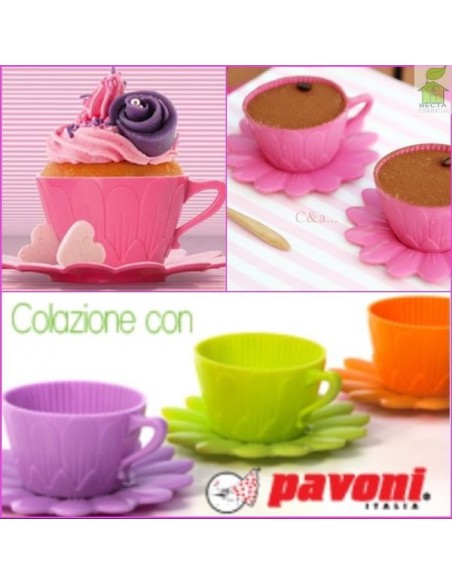 СИЛИКОНОВЫЕ ЧАШКИ 2 ШТ+ БЛЮДЦА