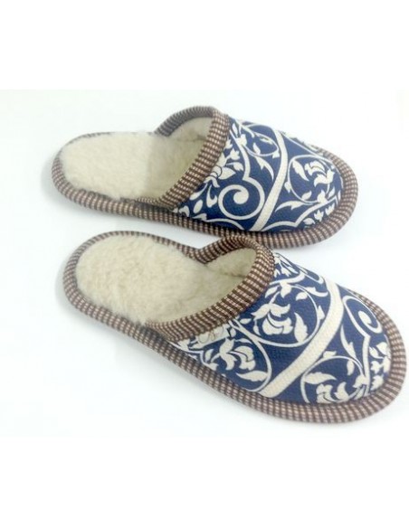 ТАПОЧКИ ИЗ ШЕРСТИ "УЗОР"