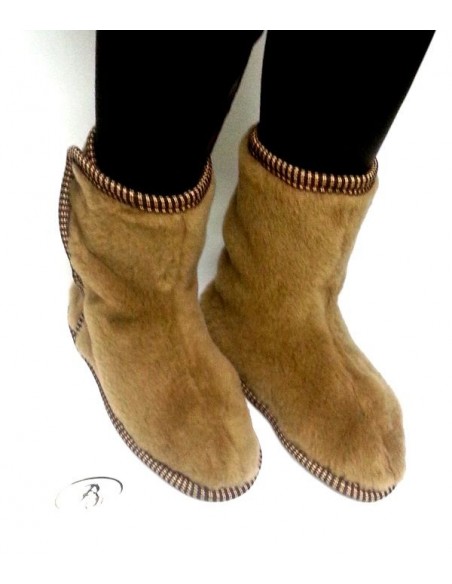 ТАПОЧКИ ИЗ ШЕРСТИ "Молочный Меринос"