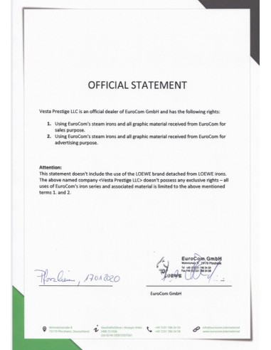 LOEWE Premium утюг-Парогенератор 7 bar