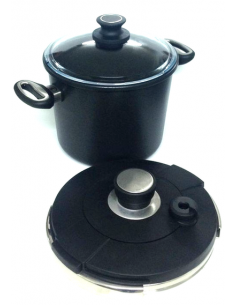 Кастрюля-скороварка индукция + 2 крышки TITANIUM  (Germany) 2