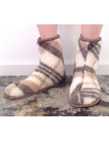 ТАПОЧКИ ИЗ ШЕРСТИ "Молочный Меринос"