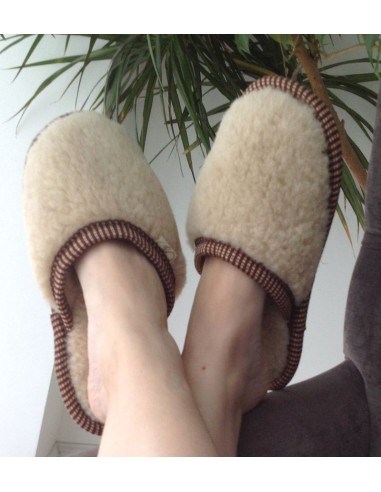 ТАПОЧКИ ИЗ ШЕРСТИ "Молочный Меринос"