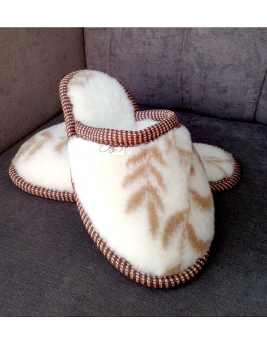 Тапочки шерстяные "Олива"