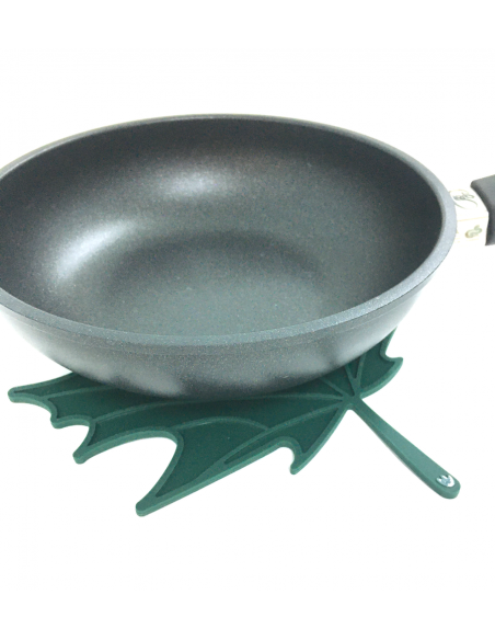 Подставка-прихватка под горячее Лист зеленый