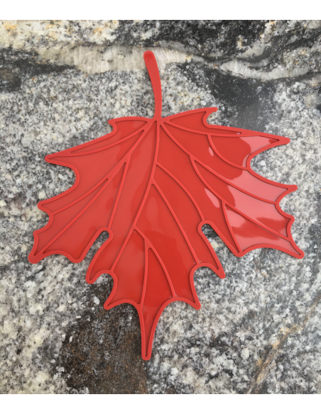 Подставка-прихватка под горячее Лист красный