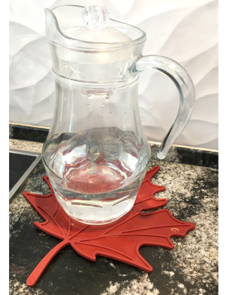 Подставка-прихватка под горячее Лист красный