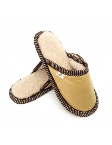 Тапочки из шерсти "Золото"