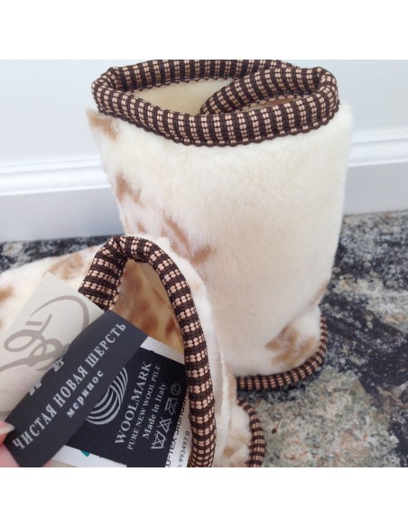 copy of ТАПОЧКИ ИЗ ШЕРСТИ "Молочный Меринос"