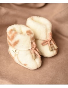 Пинетки на завязках Олива