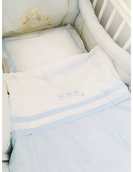 ПОСТЕЛЬНЫЙ КОМПЛЕКТ ДЕТСКИЙ "НЕЖНОСТЬ" голубое