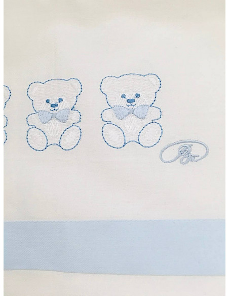 ПОСТЕЛЬНЫЙ КОМПЛЕКТ ДЕТСКИЙ "НЕЖНОСТЬ" голубое