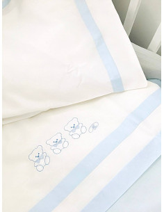 ПОСТЕЛЬНЫЙ КОМПЛЕКТ ДЕТСКИЙ "НЕЖНОСТЬ" голубое 2