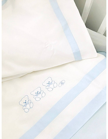 ПОСТЕЛЬНЫЙ КОМПЛЕКТ ДЕТСКИЙ "НЕЖНОСТЬ" голубое