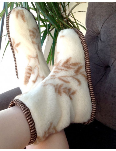 Носочки шерстяные "Чурапи Олива"