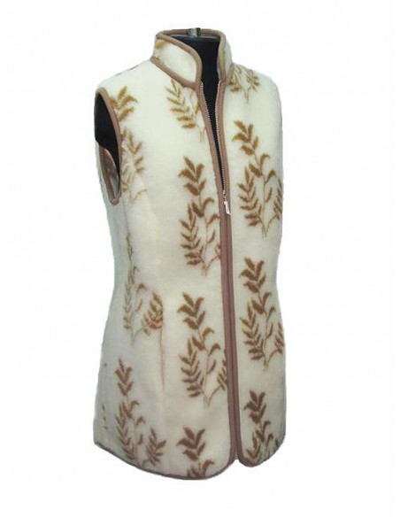 Жилет Олива с рельефом и воротником стойка